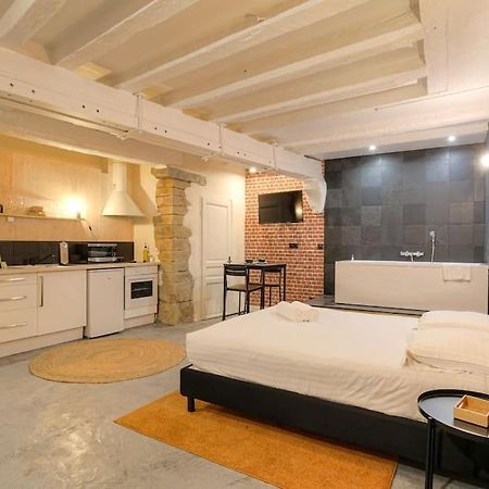 Industrial-Style Studio With Bathtub, Vieux-Лион Экстерьер фото