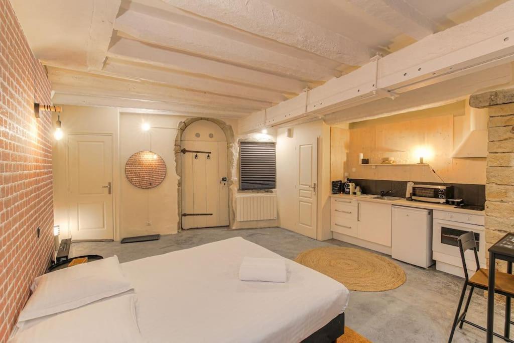 Industrial-Style Studio With Bathtub, Vieux-Лион Экстерьер фото